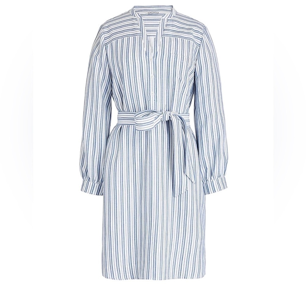 J. Crew Mercantile Midi Stripe Shirt Dress Size: XS